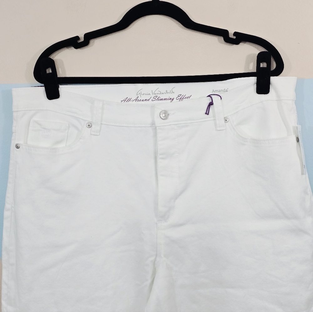 NWT Gloria Vanderbilt Plus Size Amanda Skimmer Capris - Picture 5 of 9